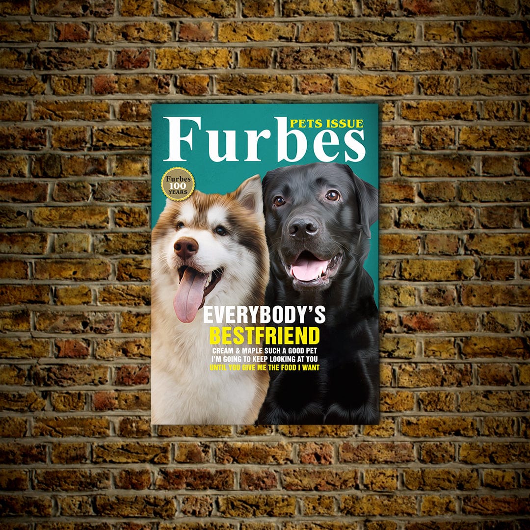 &#39;Furbes&#39; Personalized 2 Pet Poster