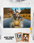 Sudadera con capucha personalizada para 2 mascotas 'Harley Wooferson'