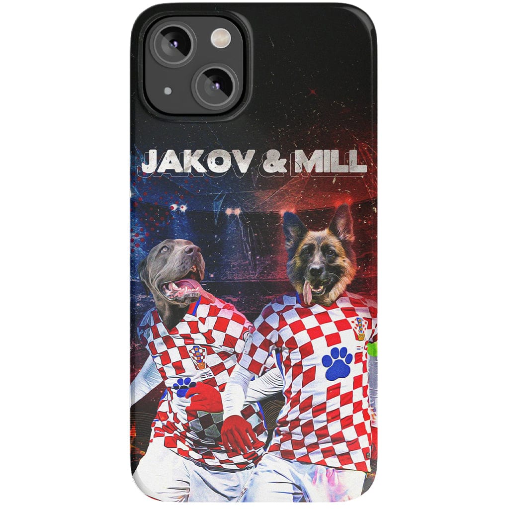 &#39;Croatia Doggos&#39; Personalized 2 Pet Phone Case