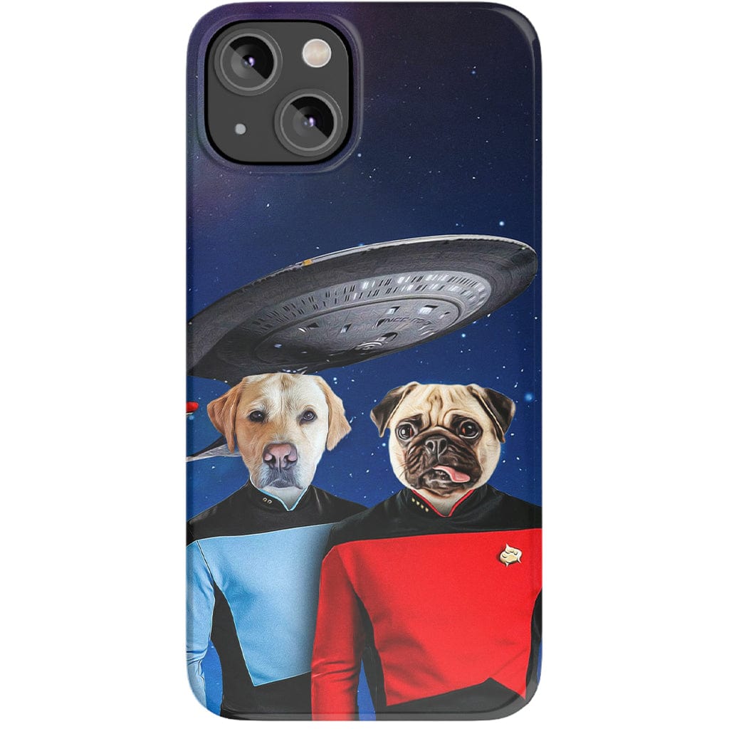 &#39;Doggo-Trek&#39; Personalized 2 Pet Phone Case