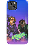 'A Night at the Pawsbury' Personalized 2 Pet Phone Case