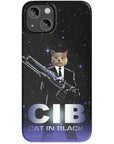 'Cat in Black' Personalized Phone Case