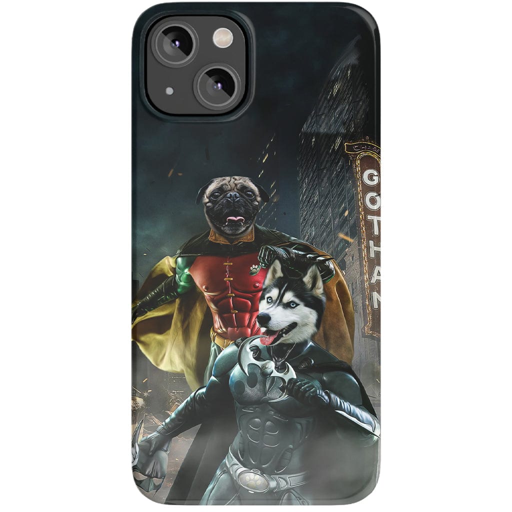 &#39;Bat Dog &amp; Robpaw&#39; Personalized 2 Pet Phone Case