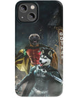 'Bat Dog & Robpaw' Personalized 2 Pet Phone Case