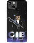 'Cat in Black' Personalized Phone Case