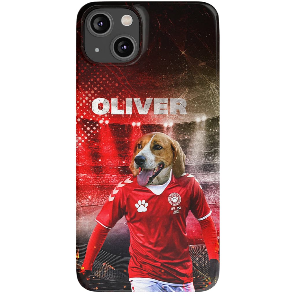 &#39;Denmark Doggos Soccer&#39; Personalized Phone Case