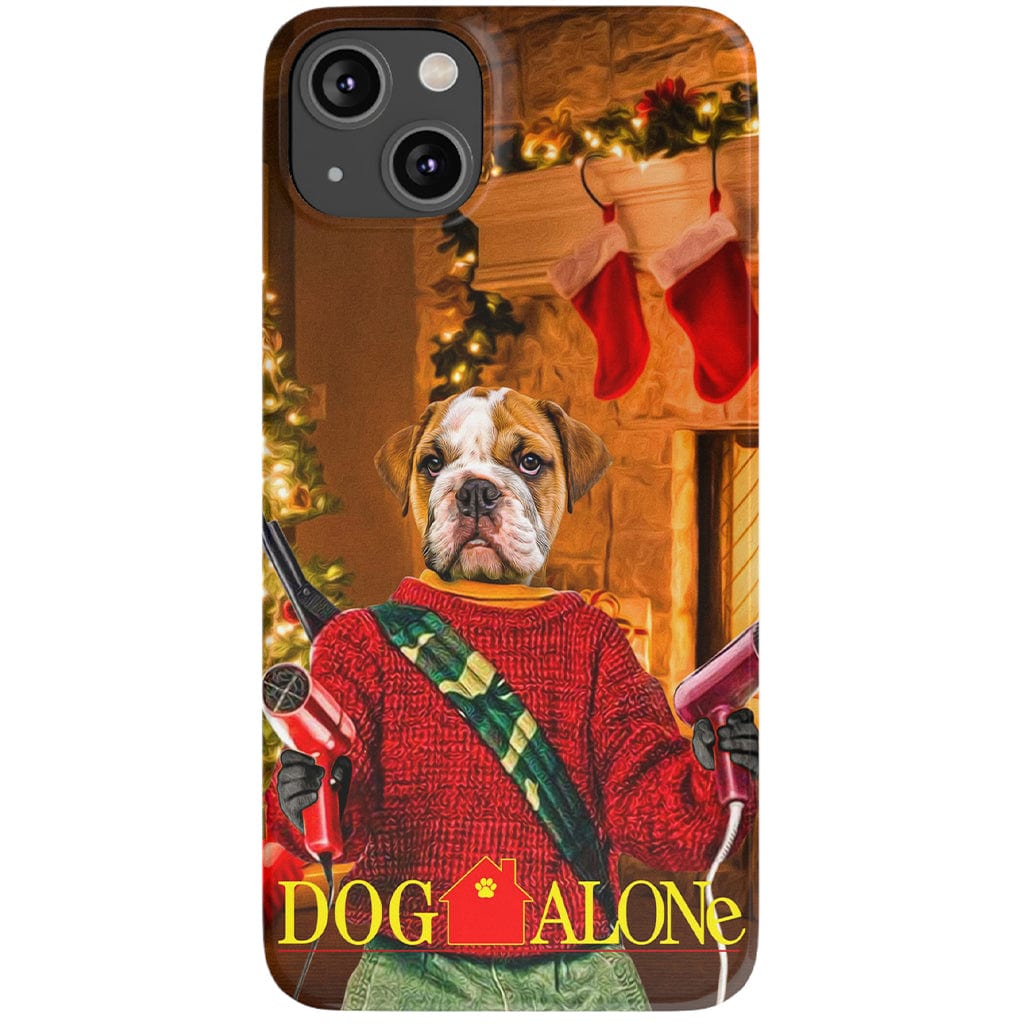 &#39;Dog Alone&#39; Personalized Phone Case