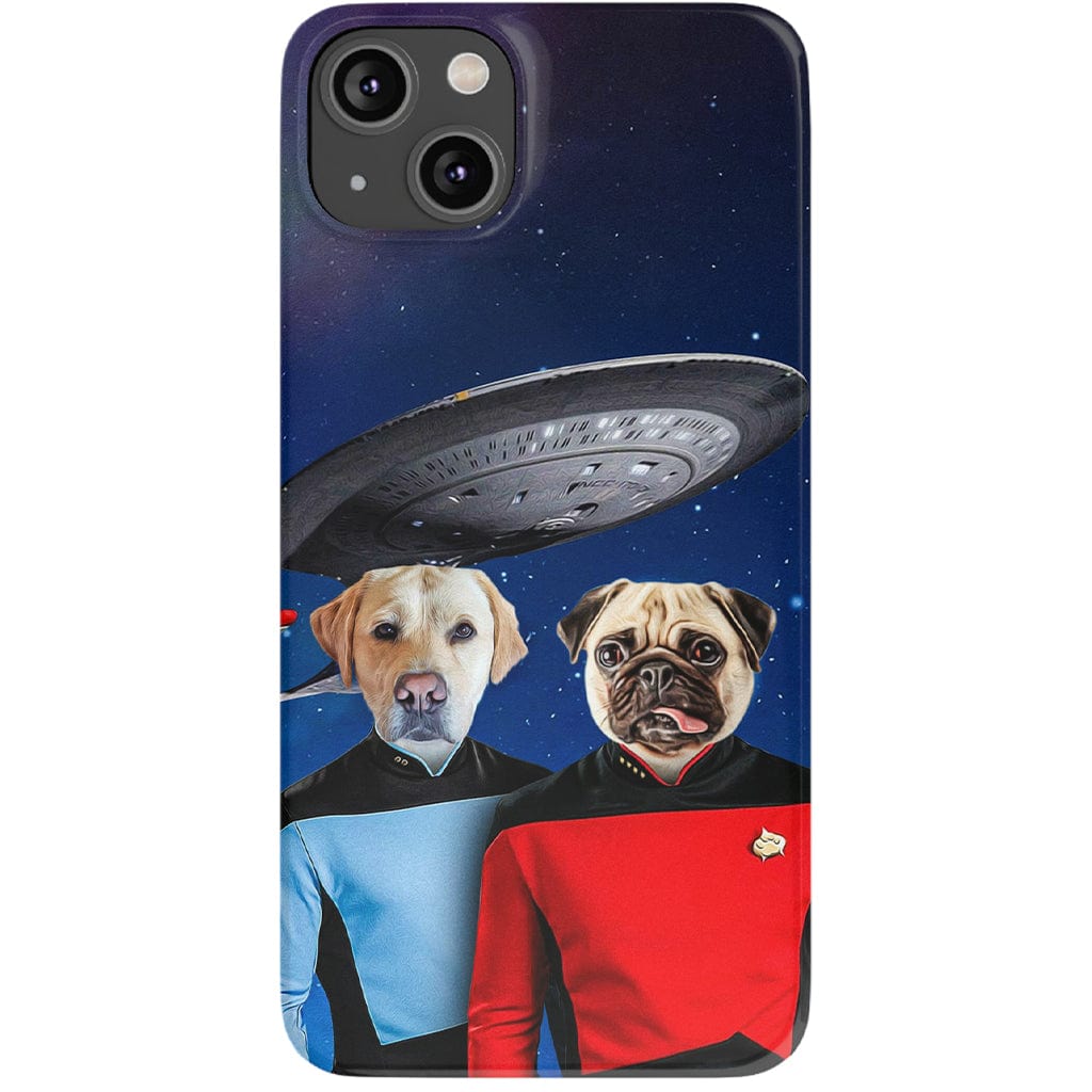 &#39;Doggo-Trek&#39; Personalized 2 Pet Phone Case