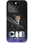 'Cat in Black' Personalized Phone Case