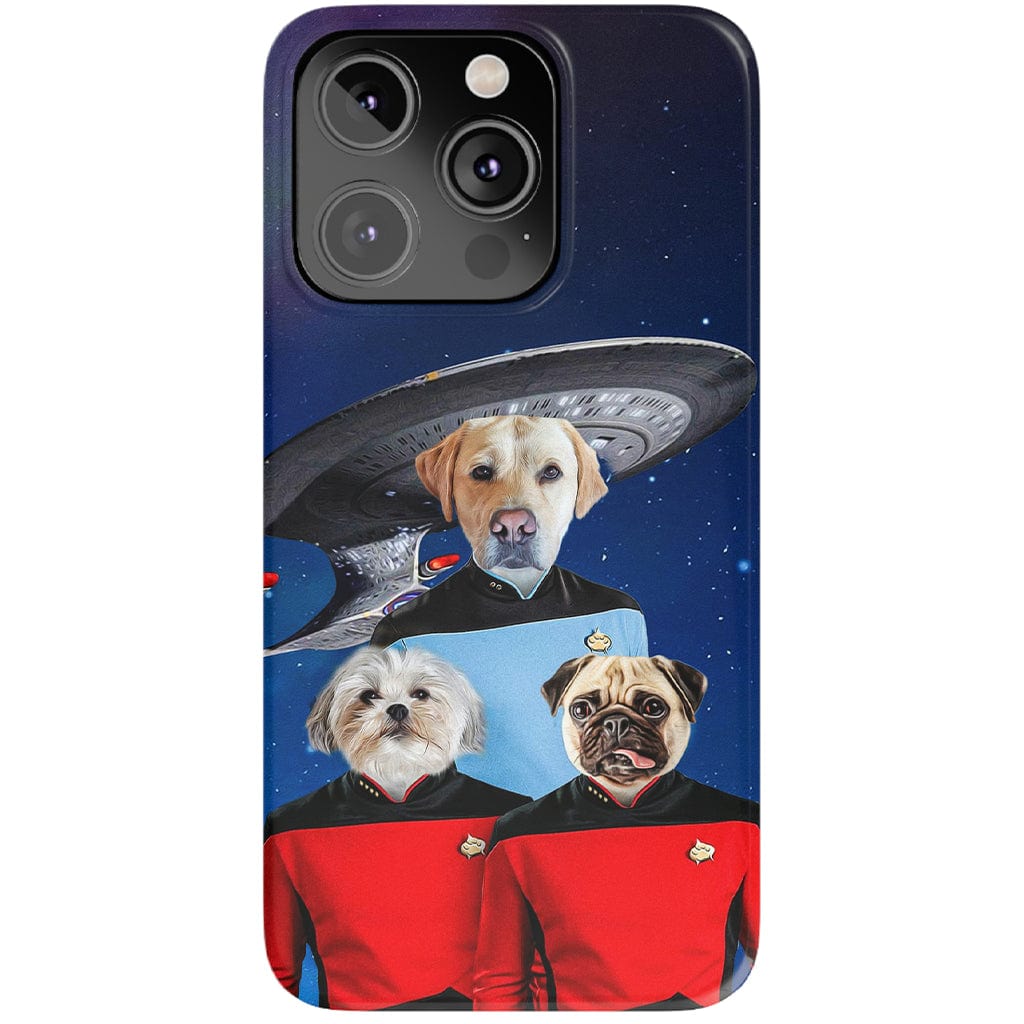 &#39;Doggo-Trek&#39; Personalized 3 Pet Phone Case
