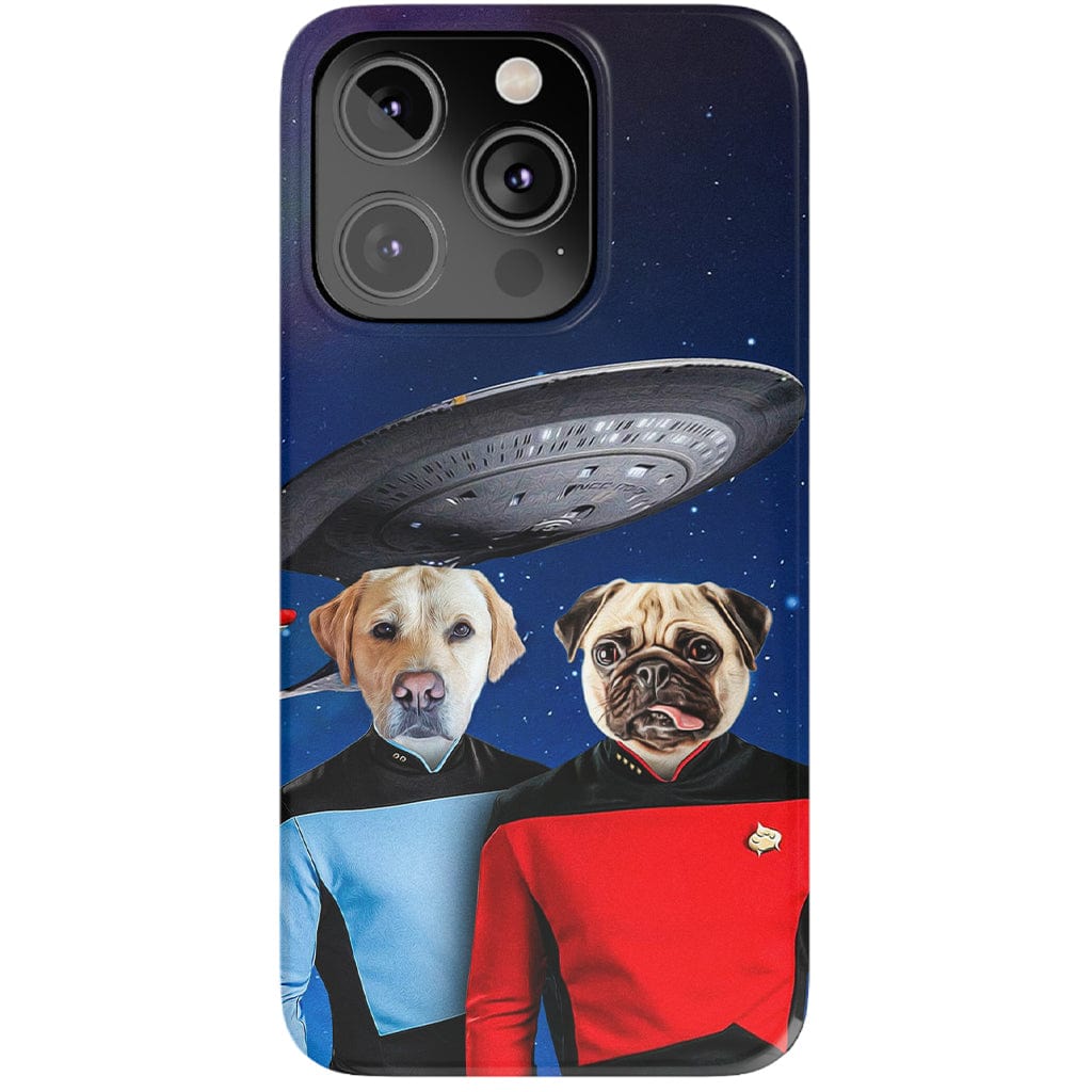 &#39;Doggo-Trek&#39; Personalized 2 Pet Phone Case