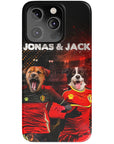 Funda personalizada para teléfono con 2 mascotas 'Belgium Doggos'