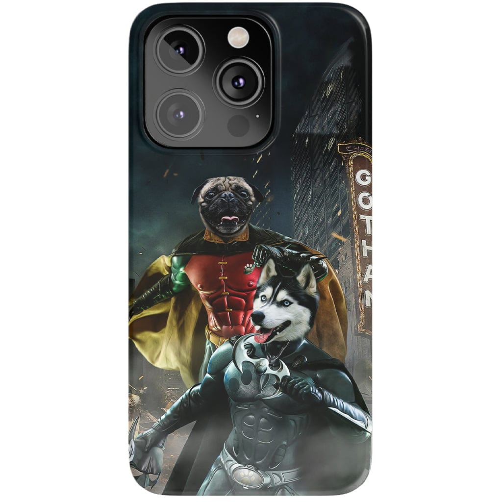 &#39;Bat Dog &amp; Robpaw&#39; Personalized 2 Pet Phone Case