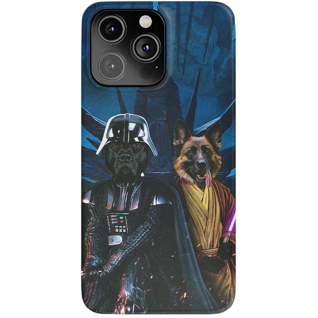 &#39;Darth Woofer &amp; Jedi-Doggo&#39; Personalized 2 Pet Phone Case