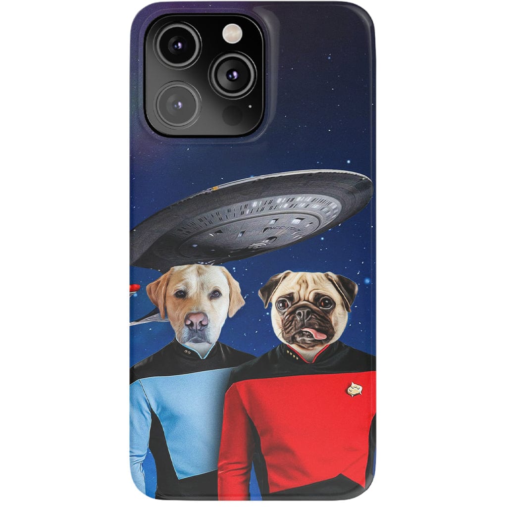 &#39;Doggo-Trek&#39; Personalized 2 Pet Phone Case