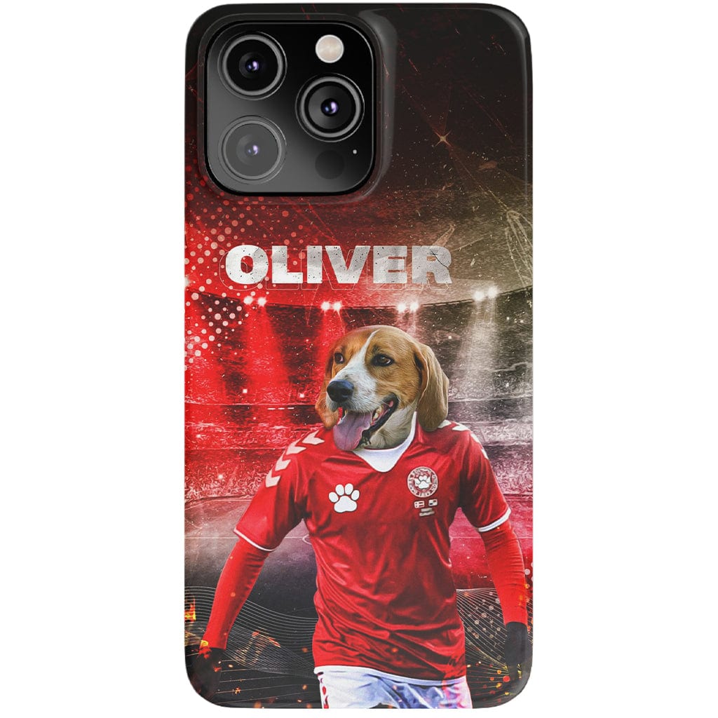 &#39;Denmark Doggos Soccer&#39; Personalized Phone Case