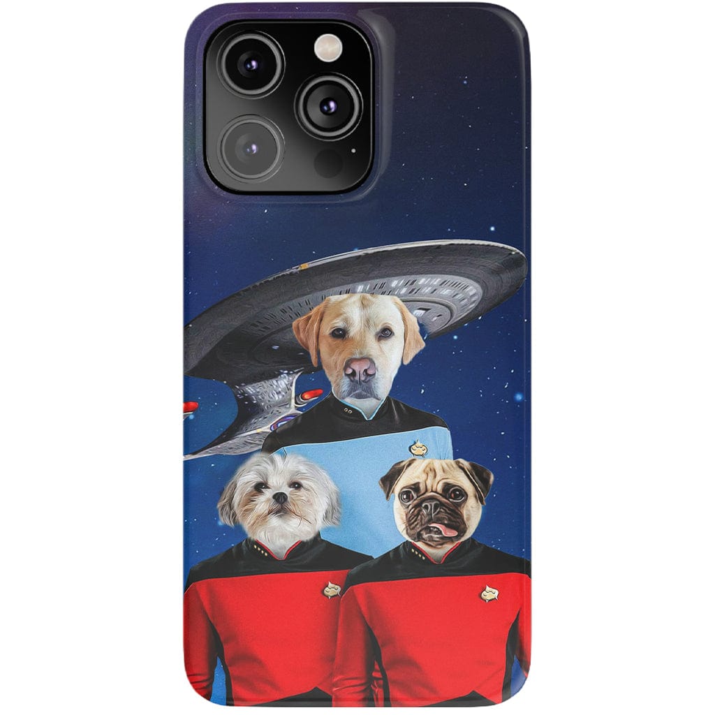 &#39;Doggo-Trek&#39; Personalized 3 Pet Phone Case