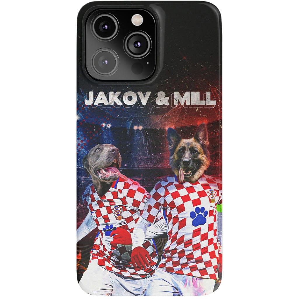 &#39;Croatia Doggos&#39; Personalized 2 Pet Phone Case