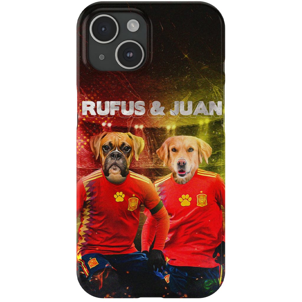 &#39;Spain Doggos&#39; Personalized 2 Pet Phone Case