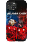 Funda personalizada para teléfono con 2 mascotas 'Czech Doggos'