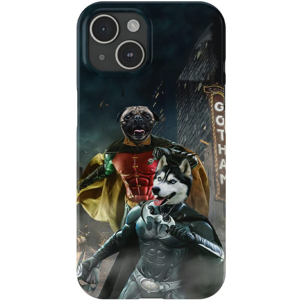 &#39;Bat Dog &amp; Robpaw&#39; Personalized 2 Pet Phone Case