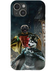 'Bat Dog & Robpaw' Personalized 2 Pet Phone Case