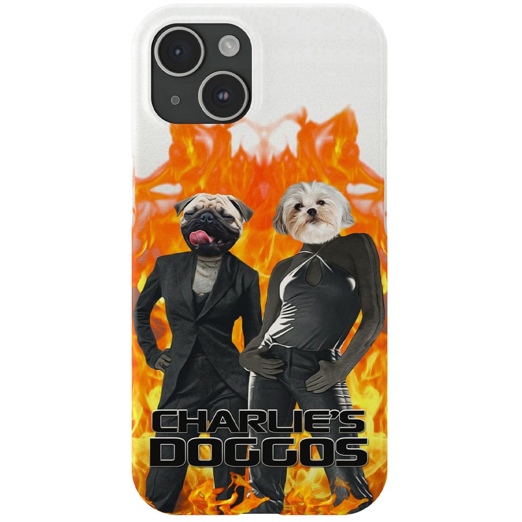 &#39;Charlie&#39;s Doggos&#39; Personalized 2 Pet Phone Case