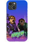 'A Night at the Pawsbury' Personalized 2 Pet Phone Case