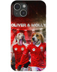 'Denmark Doggos' Funda personalizada para teléfono con 2 mascotas