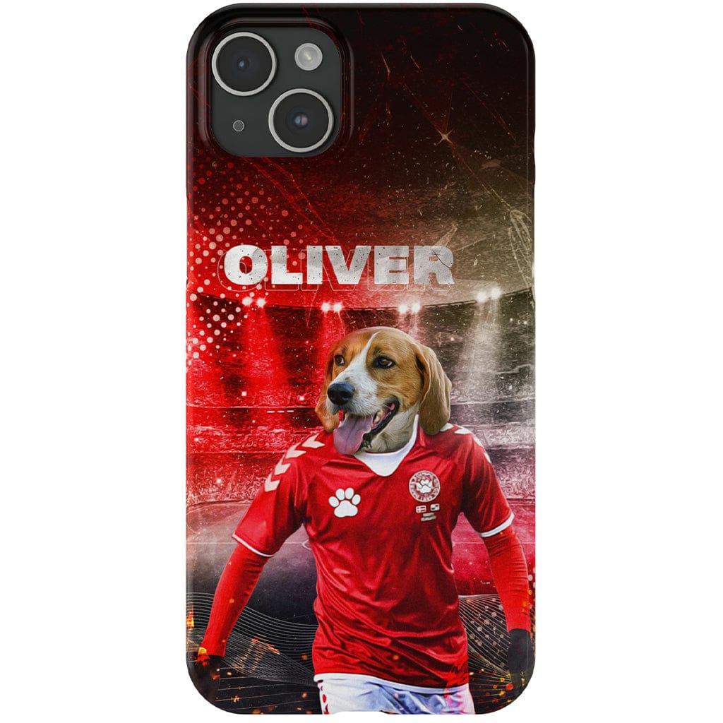 &#39;Denmark Doggos Soccer&#39; Personalized Phone Case