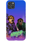 'A Night at the Pawsbury' Personalized 2 Pet Phone Case