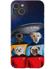 'Doggo-Trek' Funda personalizada para teléfono con 4 mascotas
