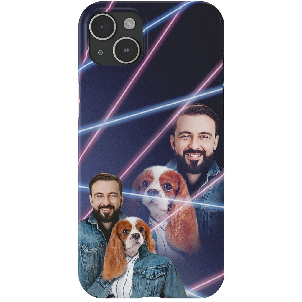 &#39;1980s Lazer Portrait Pet(Female)/Human(Male)&#39; Personalized Phone Case