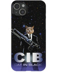 'Cat in Black' Personalized Phone Case