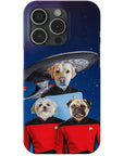 'Doggo-Trek' Funda personalizada para teléfono con 3 mascotas
