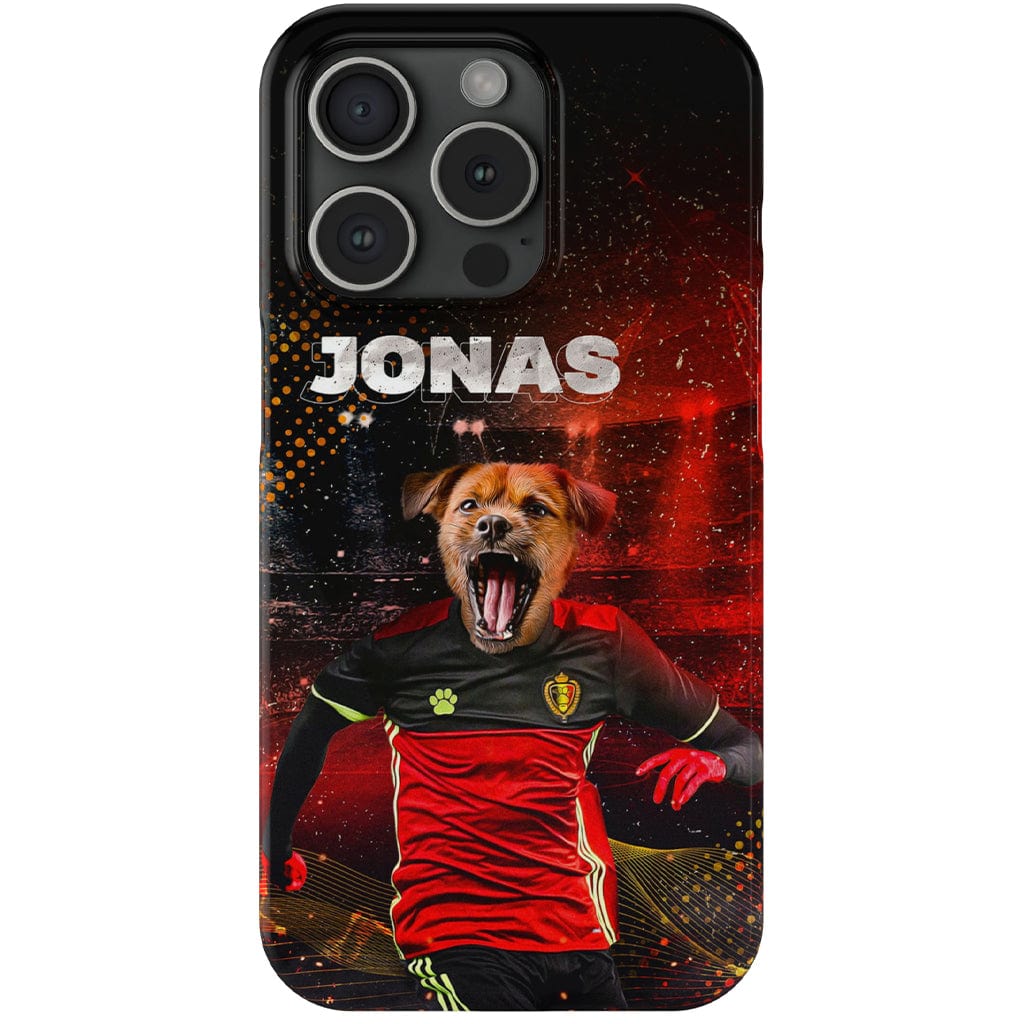 Funda para móvil personalizada &#39;Belgium Doggos Soccer&#39;