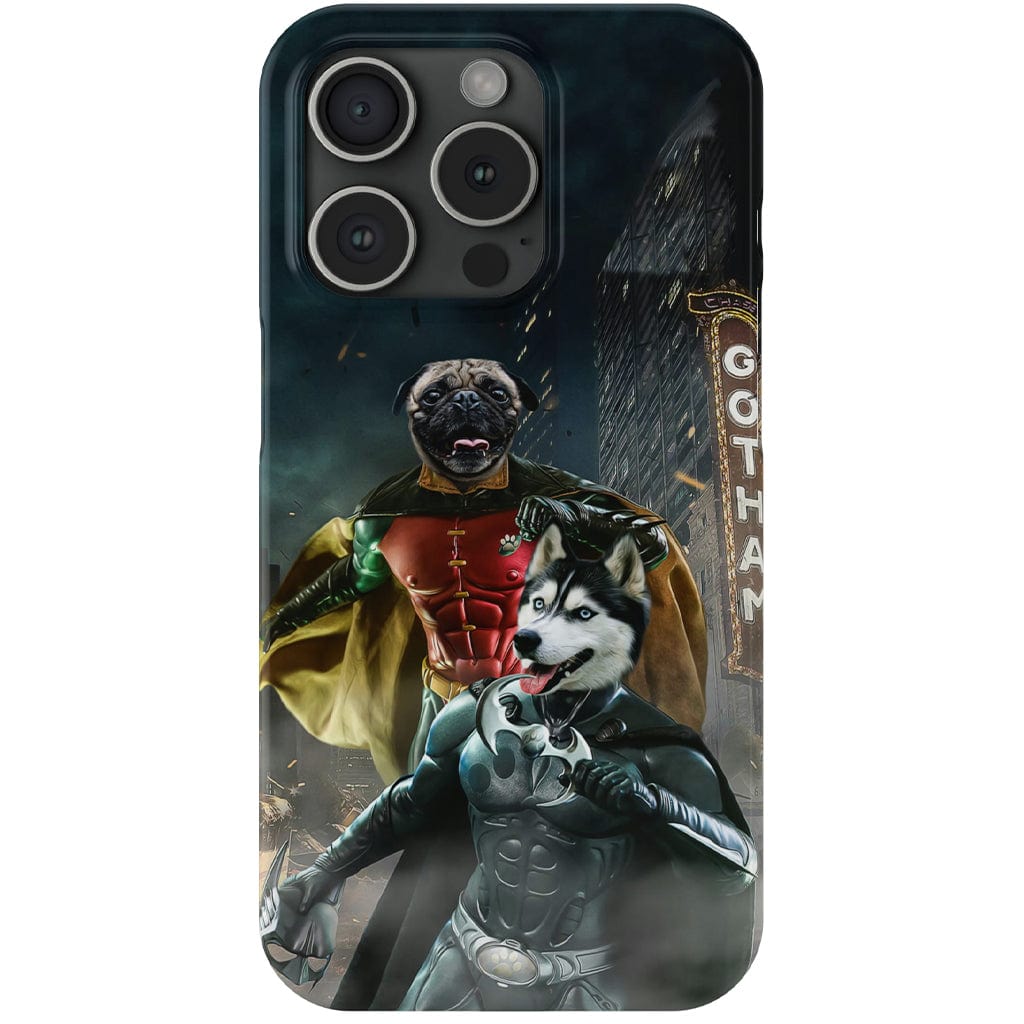 &#39;Bat Dog &amp; Robpaw&#39; Personalized 2 Pet Phone Case