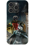 'Bat Dog & Robpaw' Personalized 2 Pet Phone Case