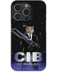 'Cat in Black' Personalized Phone Case