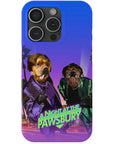 'A Night at the Pawsbury' Personalized 2 Pet Phone Case