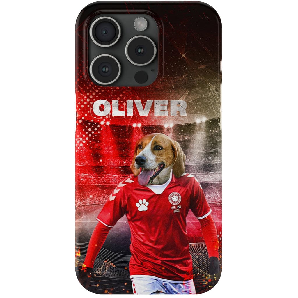 &#39;Denmark Doggos Soccer&#39; Personalized Phone Case