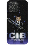 'Cat in Black' Personalized Phone Case