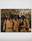 'Dog Busters' Personalized 3 Pet Mini Portrait