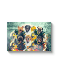 'Green Bay Doggos' Personalized 6 Pet Canvas