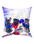 'Buffalo Doggos' Personalized 3 Pet Throw Pillow