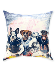 'Dallas Doggos' Personalized 3 Pet Throw Pillow