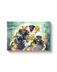 'Green Bay Doggos' Personalized 5 Pet Canvas