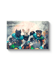 'Jacksonville Doggos' Personalized 3 Pet Canvas