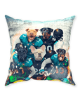 'Jacksonville Doggos' Personalized 5 Pet Throw Pillow