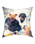 'Oakland Doggos' Personalized 2 Pet Throw Pillow